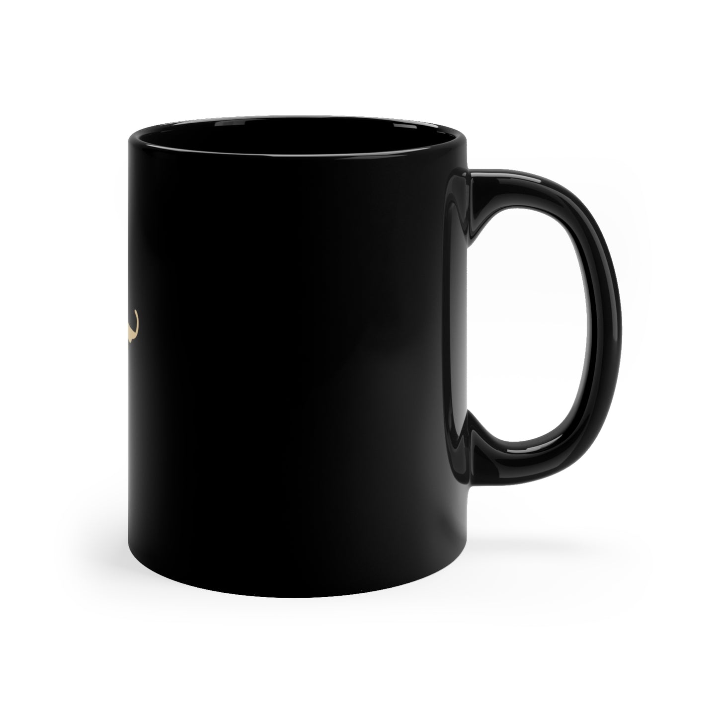 11oz HUSTLE gloss black mug