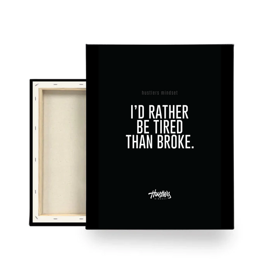 I'd Rather - 12 x 18 Canvas Print