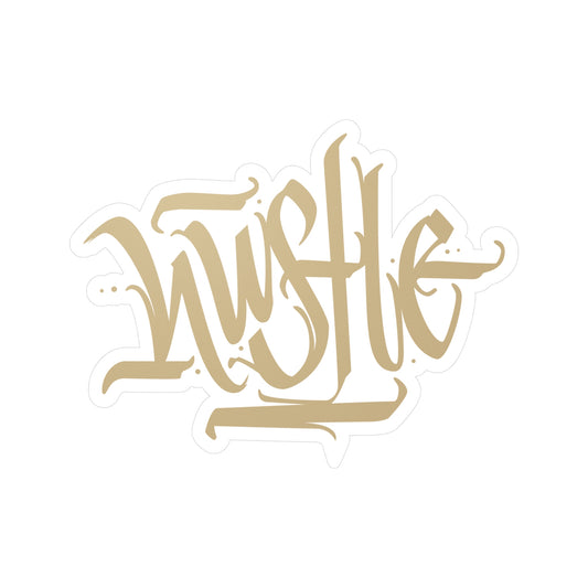 HUSTLE vinyl die-cut sticker